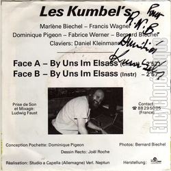 [Pochette de By uns im Elsass (Les KUMBEL’S) - verso]