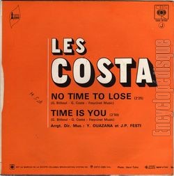 [Pochette de No time to lose (Les COSTA) - verso]