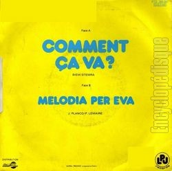 [Pochette de Comment a va ? (ROLLS) - verso]