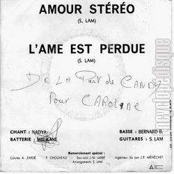 [Pochette de Amour stro (CANDY) - verso]