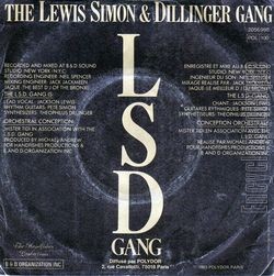 [Pochette de New York groove (THE LEWIS SIMON & DILLINGER GANG / LSD GANG) - verso]