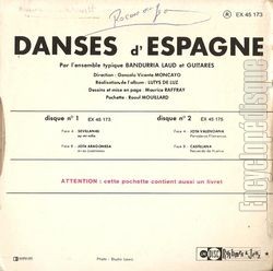 [Pochette de Danses d’Espagne N1 (DOCUMENT) - verso]