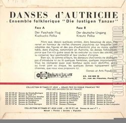 [Pochette de Danses d’Autriche (DOCUMENT) - verso]