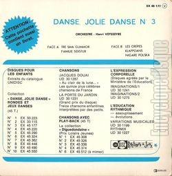 [Pochette de Danse, Jolie Danse N3 (DOCUMENT) - verso]