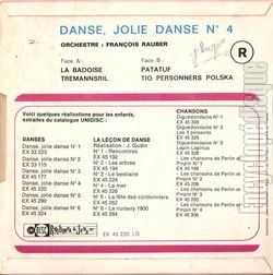 [Pochette de Danse, Jolie Danse N4 (DOCUMENT) - verso]