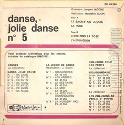 [Pochette de Danse, Jolie Danse N5 (DOCUMENT) - verso]