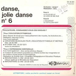 [Pochette de Danse, Jolie Danse N6 (DOCUMENT) - verso]