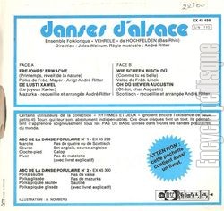 [Pochette de Danses d’Alsace (DOCUMENT) - verso]