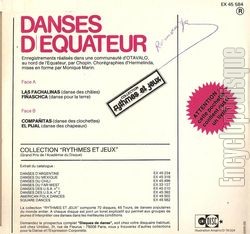 [Pochette de Danses d’Equateur (DOCUMENT) - verso]