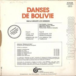 [Pochette de Danses de Bolivie (DOCUMENT) - verso]