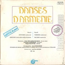 [Pochette de Danses d’Armnie (DOCUMENT) - verso]