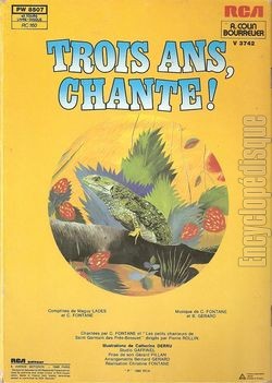 [Pochette de Trois ans, chante ! - volume 1 (Christine FONTANE) - verso]