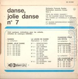 [Pochette de Danse, Jolie Danse N7 (DOCUMENT) - verso]