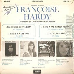 [Pochette de Ma jeunesse fout l’camp (Franoise HARDY) - verso]