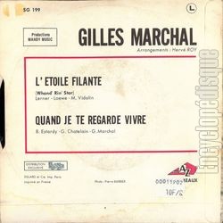 [Pochette de L’toile filante (Gilles MARCHAL) - verso]