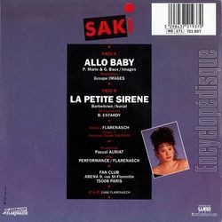 [Pochette de Allo baby (SAKI) - verso]