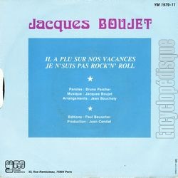 [Pochette de Il a plu sur nos vacances (Jacques BOUJET) - verso]