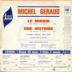 [Pochette de Le miroir (Michel GRAUD) - verso]