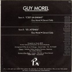 [Pochette de C’est un enfant (Guy MOREL) - verso]