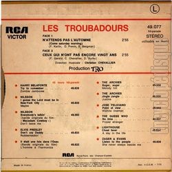 [Pochette de N’attends pas l’automne (Les TROUBADOURS) - verso]