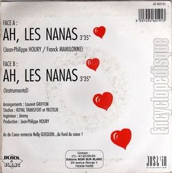 [Pochette de Ah les nanas !! (AS DE COEUR) - verso]