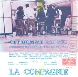 [Pochette de Donne-moi ma chance, je ne boirai plus (La COMPAGNIE) - verso]