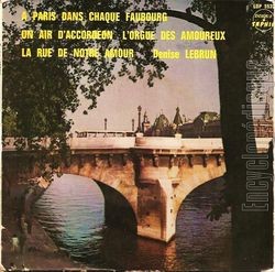 [Pochette de  Paris dans chaque faubourg (Denise LEBRUN)]