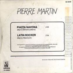 [Pochette de Piazza navona (Pierre MARTIN) - verso]