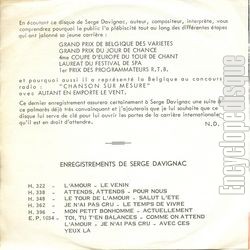 [Pochette de Autant en emporte le vent (Serge DAVIGNAC) - verso]