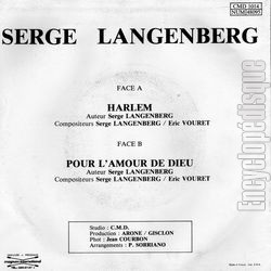 [Pochette de Harlem (Serge LANGENBERG) - verso]