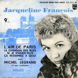 [Pochette de L’air de Paris - 9me srie (Jacqueline FRANOIS)]