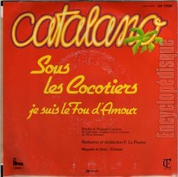 [Pochette de Sous les cocotiers (CATALANO) - verso]