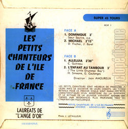 [Pochette de Dominique (Les PETITS CHANTEURS DE L’ILE-DE-FRANCE) - verso]