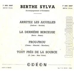 [Pochette de Arrtez les aiguilles (Berthe SYLVA) - verso]