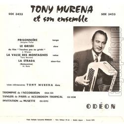 [Pochette de Prisonnire (Tony MURNA) - verso]