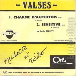 [Pochette de Charme d’autrefois (mile DECOTTY)]