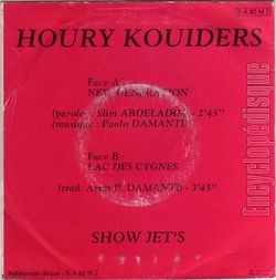 [Pochette de New generation (Houry KOUIDERS ET LES SHOW JETS) - verso]