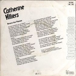 [Pochette de Bravo les nanas (Catherine VILLIERS) - verso]