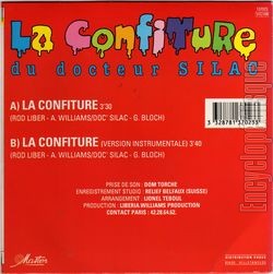 [Pochette de La confiture (La CONFITURE DU DOCTEUR SILAC) - verso]