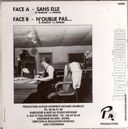 [Pochette de Sans elle (Richard LARRY’S) - verso]