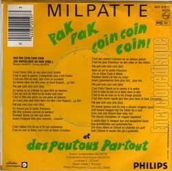 [Pochette de Pak pak coin coin coin ! (MILPATTE) - verso]