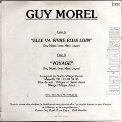 [Pochette de Elle va vivre plus loin (Guy MOREL) - verso]