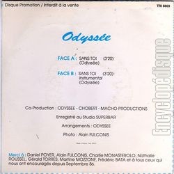 [Pochette de Sans toi (ODYSSE (2)) - verso]