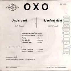 [Pochette de J’suis parti (OXO) - verso]