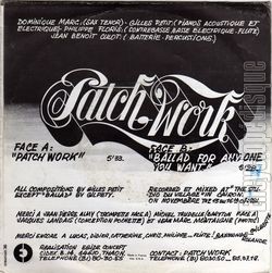 [Pochette de Patch work (PATCH WORK) - verso]