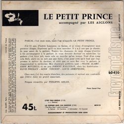 [Pochette de C’est pas drle (Le PETIT PRINCE) - verso]