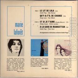 [Pochette de Le lit de Lola (Marie LAFORT) - verso]