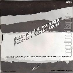 [Pochette de La musique (TRAFFIC) - verso]