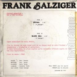 [Pochette de Mona (Frank SALZIGER) - verso]