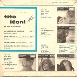 [Pochette de Les cloches de Lisbonne (Tito LONI) - verso]